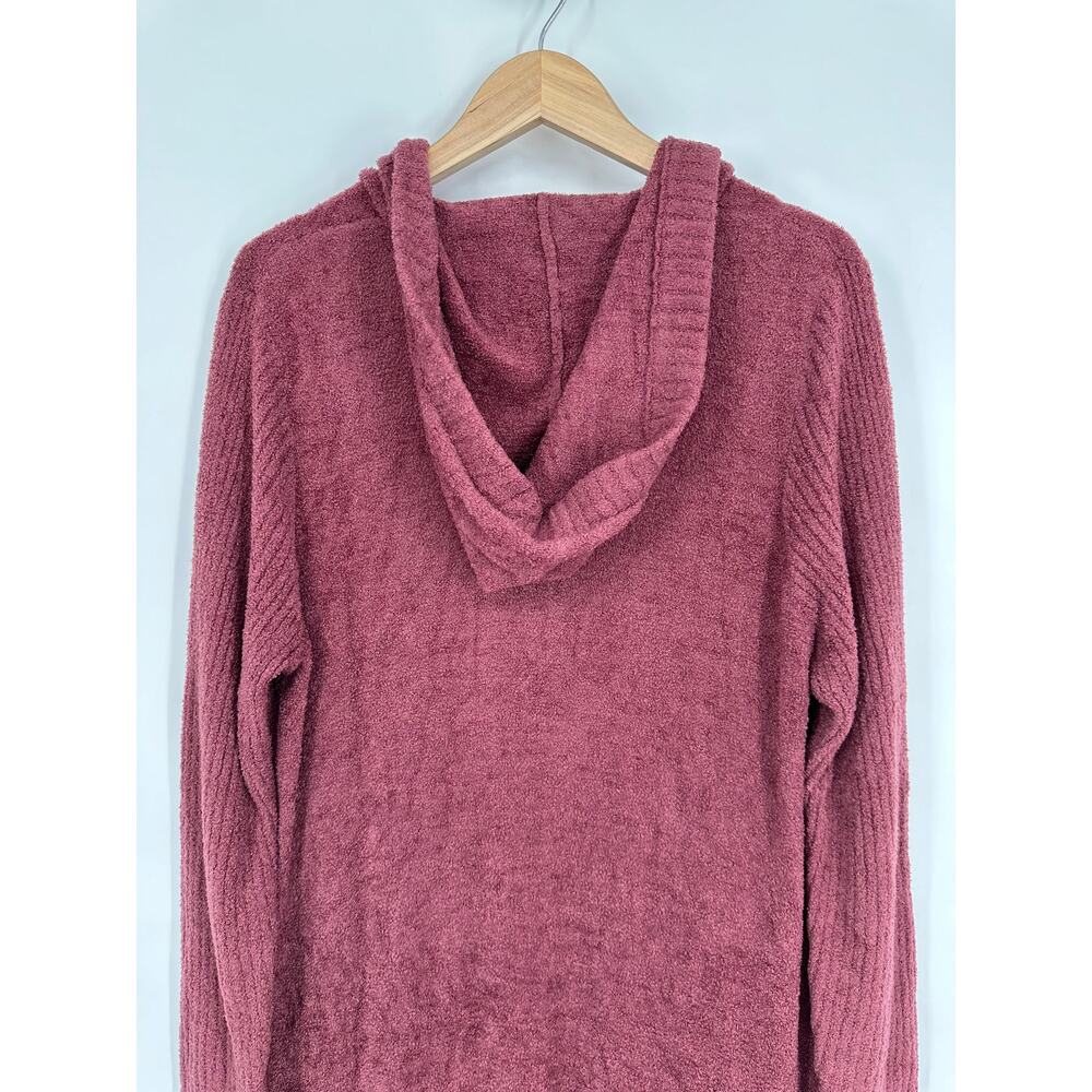 Barefoot Dreams CozyChic Lite Relaxed Hooded Cardi with Pockets Cardigan Sweater - Picture 9 of 12